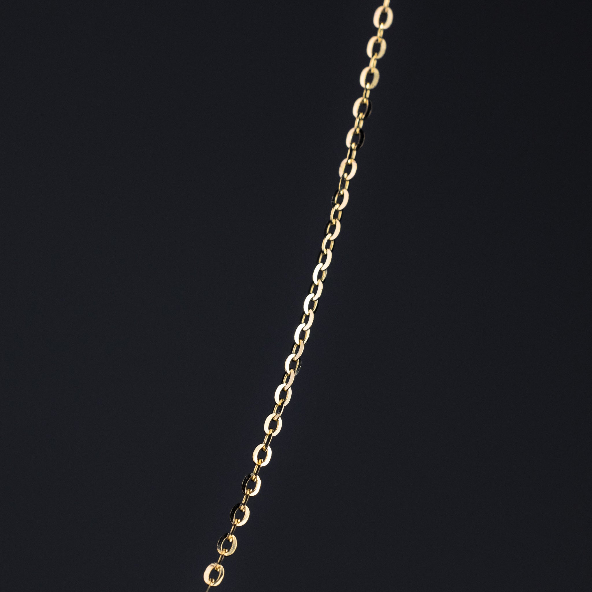 1.2mm Solid Gold Cable Chain Diamond Cut - Model 0232