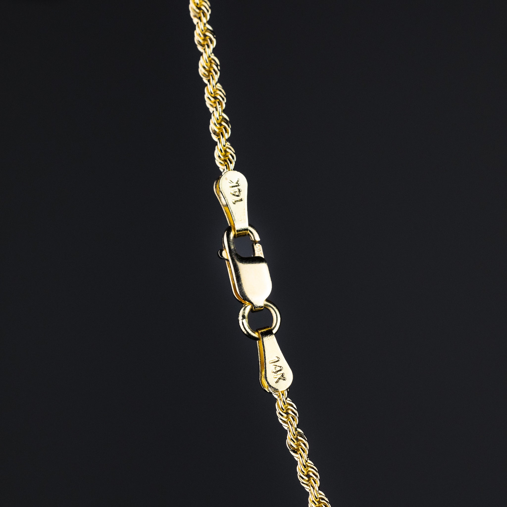 Gold Hollow Rope Chain With 1.8mm Width - Model 0437