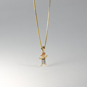 Boy Pendant With Cap Model-2398 - Charlie & Co. Jewelry