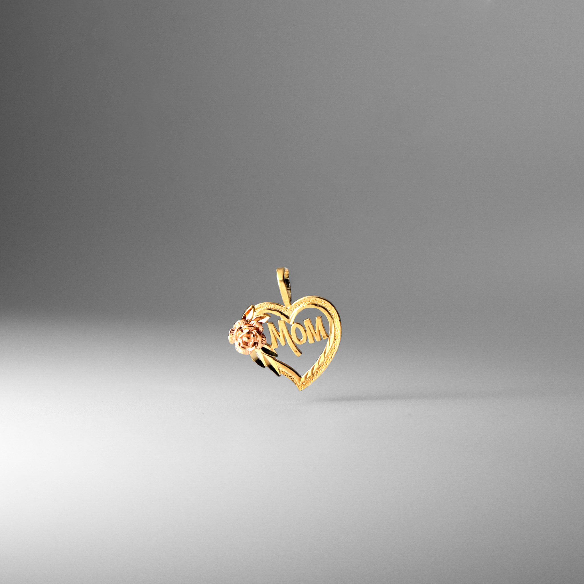 Love for Mom Gold Pendant Model-1838 - Charlie & Co. Jewelry