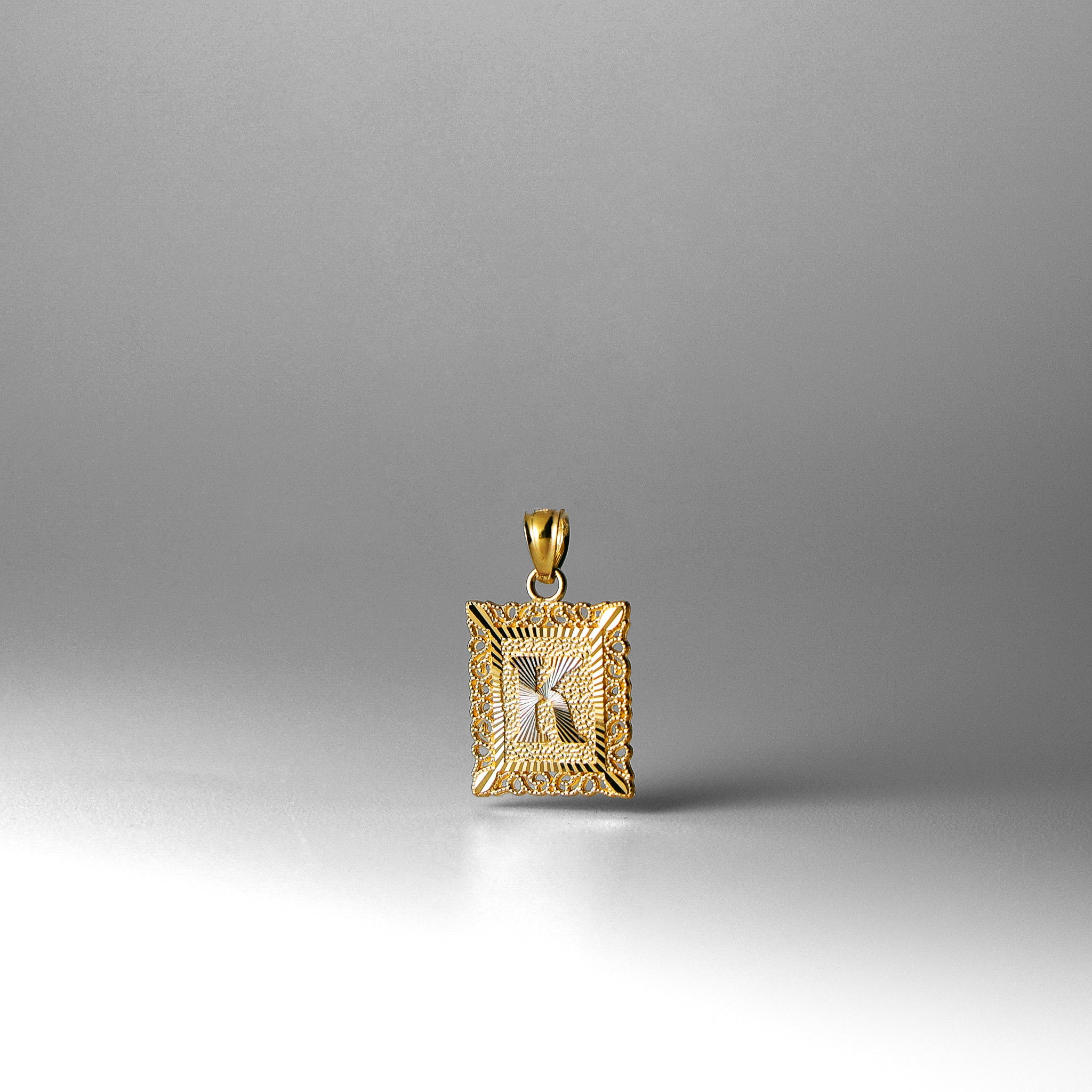 Gold Letter K Pendants | A-Z Gold Pendants - Charlie & Co. Jewelry