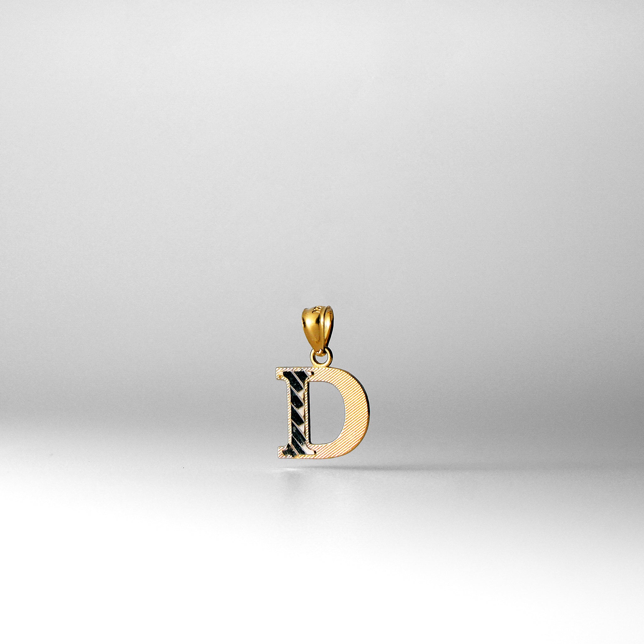 Gold Bold Letter D Pendant | A-Z Pendants - Charlie & Co. Jewelry