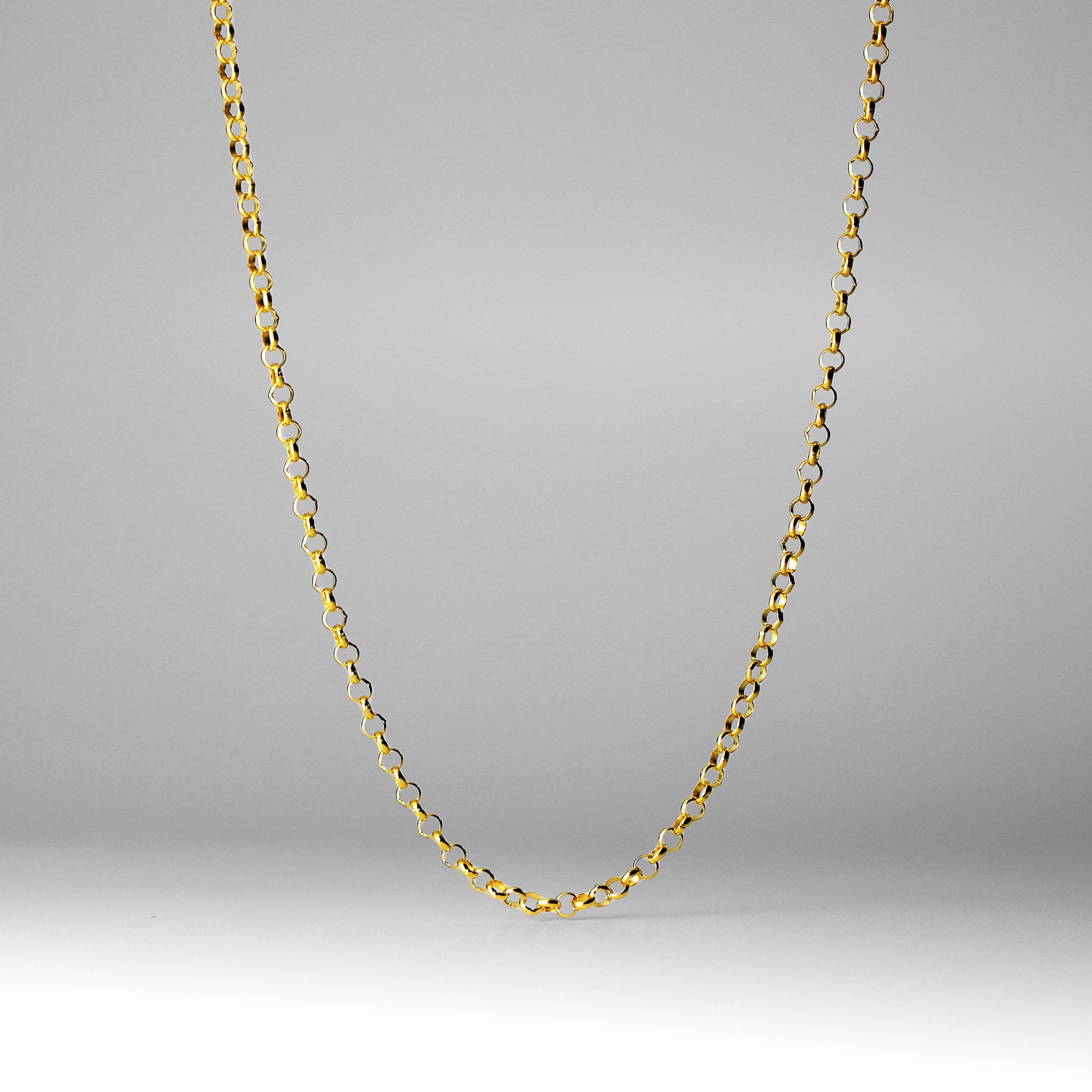 2.1mm Gold Round Rolo Cable Chain Model-0225 - Charlie & Co. Jewelry