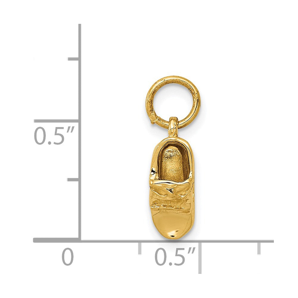 Charlie & Co Jewelry | 14k  3d Single Baby Shoe Charm - Model A0158/A