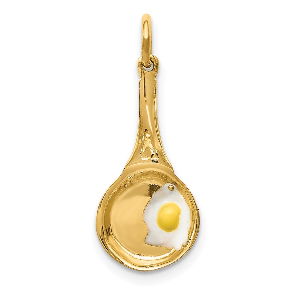 Charlie & Co Jewelry | 14k 3d Frying Pan W/enameled Egg Charm - Model A0162