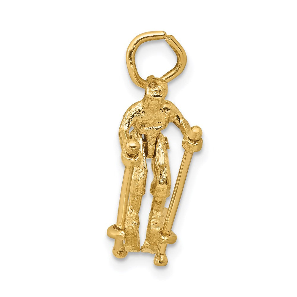 Charlie & Co Jewelry | 14k 3d Moveable Snow Skier Charm - Model A0170