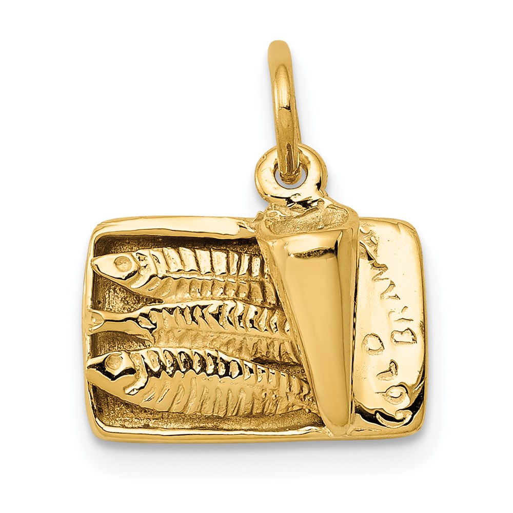 Charlie & Co Jewelry | 14k 3d Sardine Can Charm - Model A0290