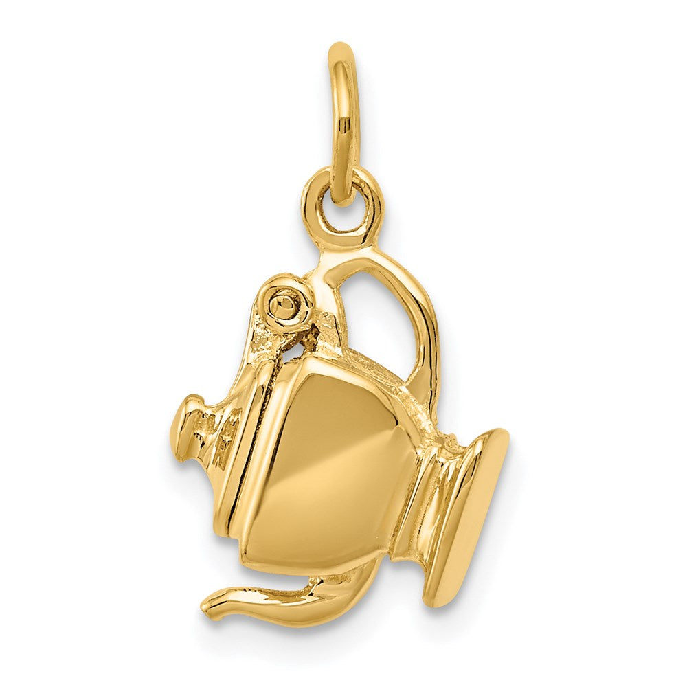 Charlie & Co Jewelry | 14k 3-d Tea Pot Lid Opens Charm - Model A0303