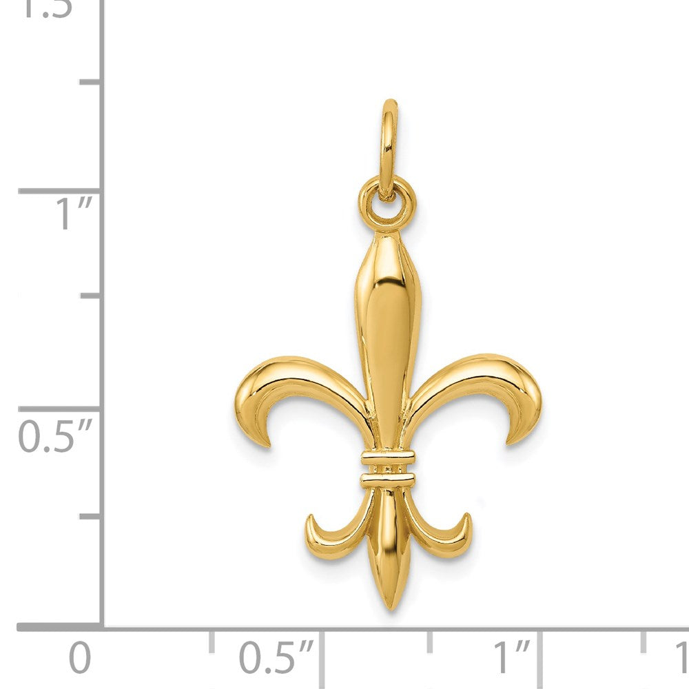 Charlie & Co Jewelry | 14k Hollow Fleur De Lis Charm - Model A0310