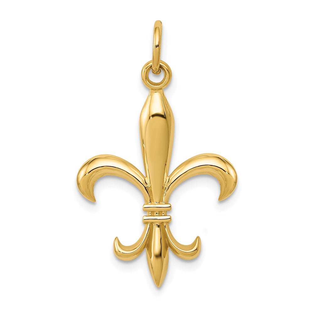 Charlie & Co Jewelry | 14k Hollow Fleur De Lis Charm - Model A0310