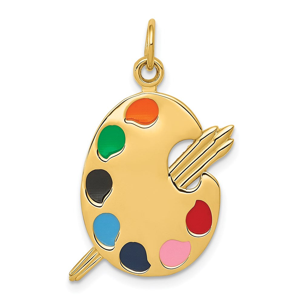 Charlie & Co Jewelry | 14k Enameled Artist Palette Charm - Model A0329