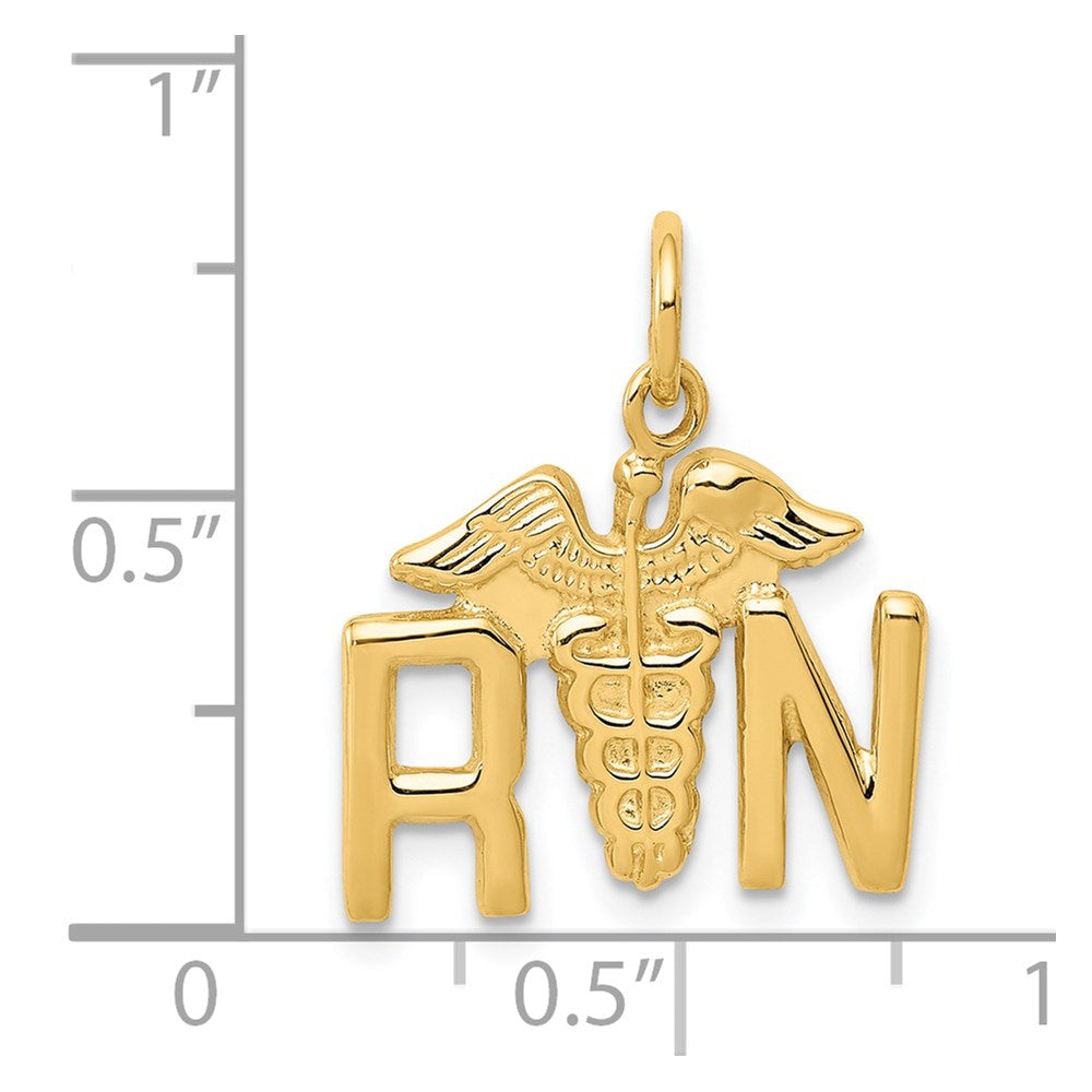 Charlie & Co Jewelry | 14k Rn Registered Nurse Charm - Model A0390