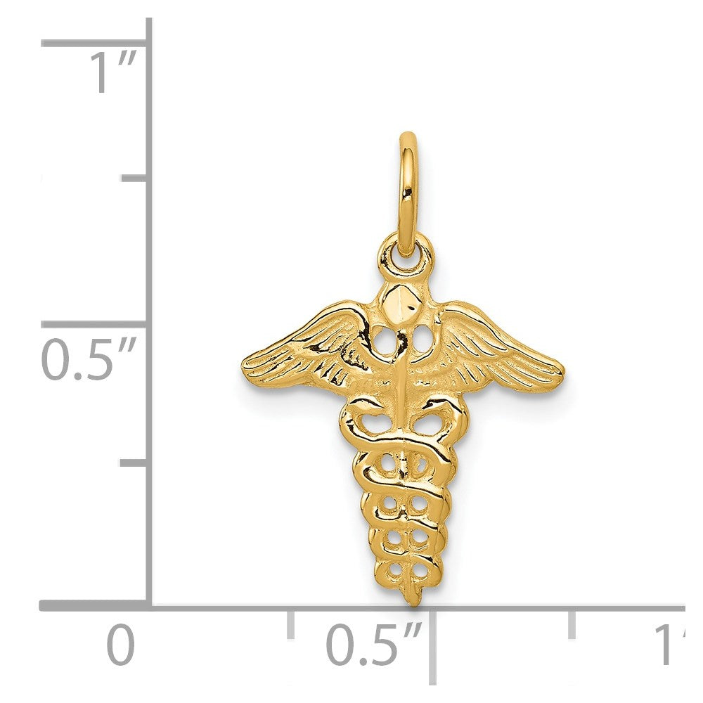 Charlie & Co Jewelry | 14k Caduceus Charm - Model A0391