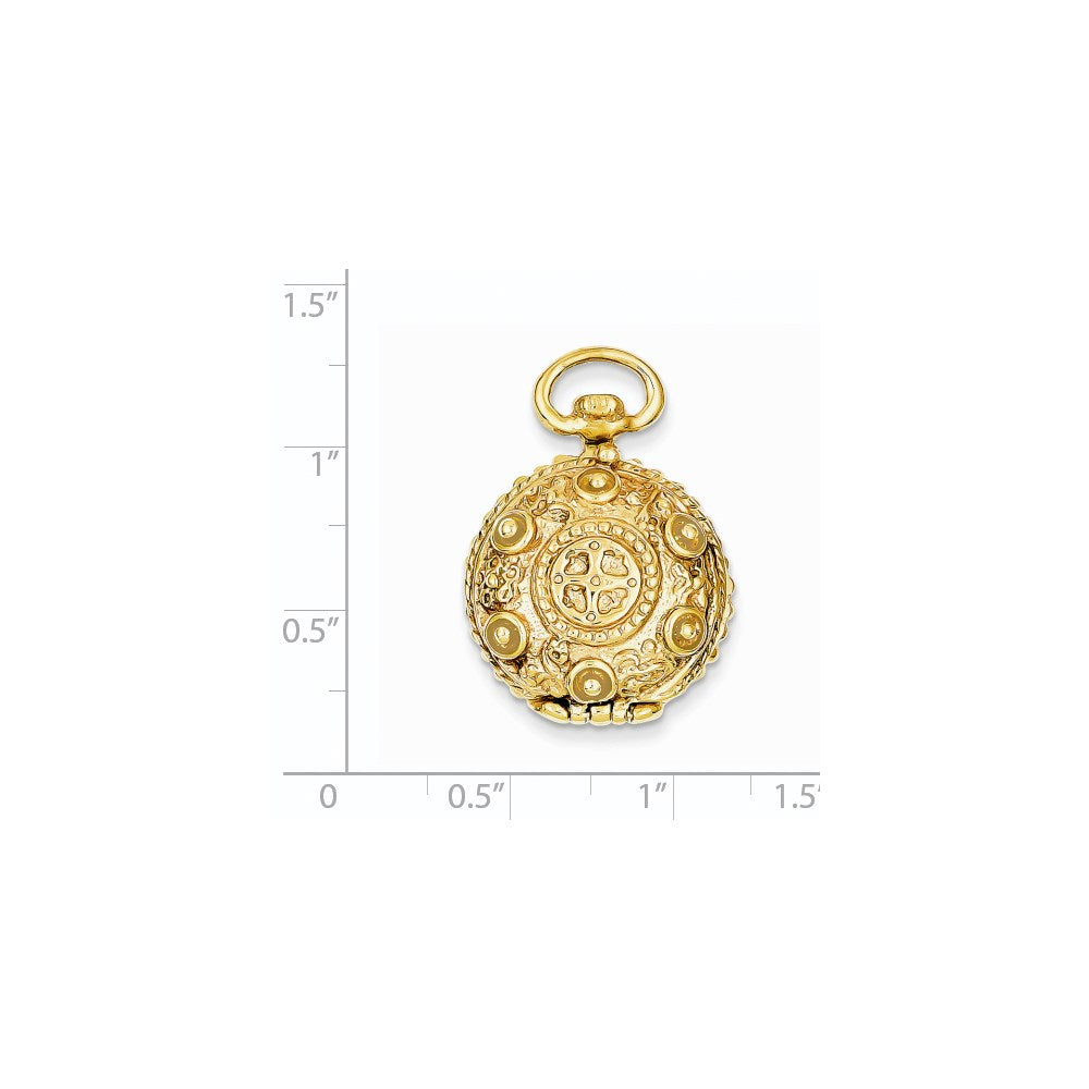 Charlie & Co Jewelry | 14k Fancy Domed Locket - Model A0696