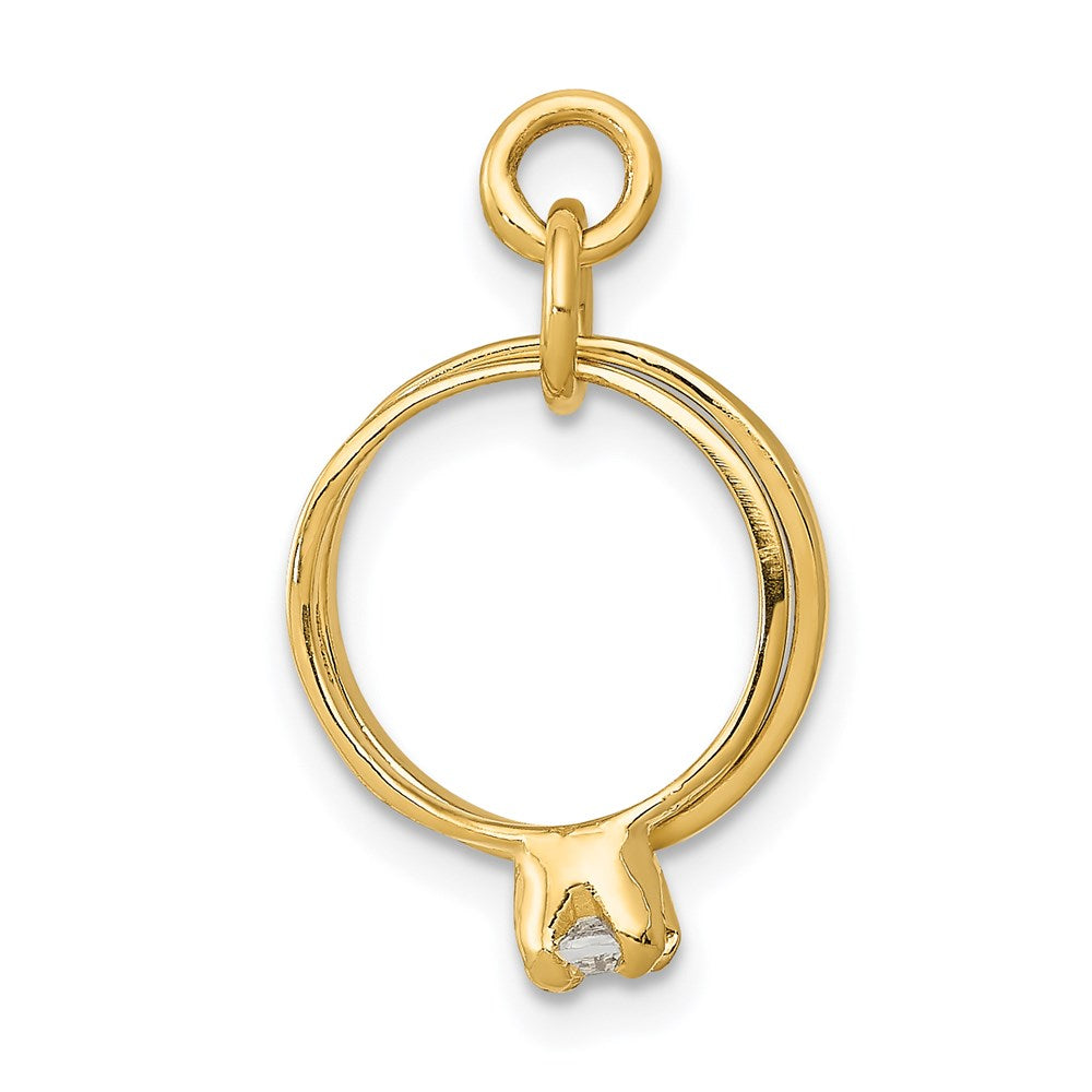 Charlie & Co Jewelry | 14k 3d Wedding Rings Cz Charm - Model A1033