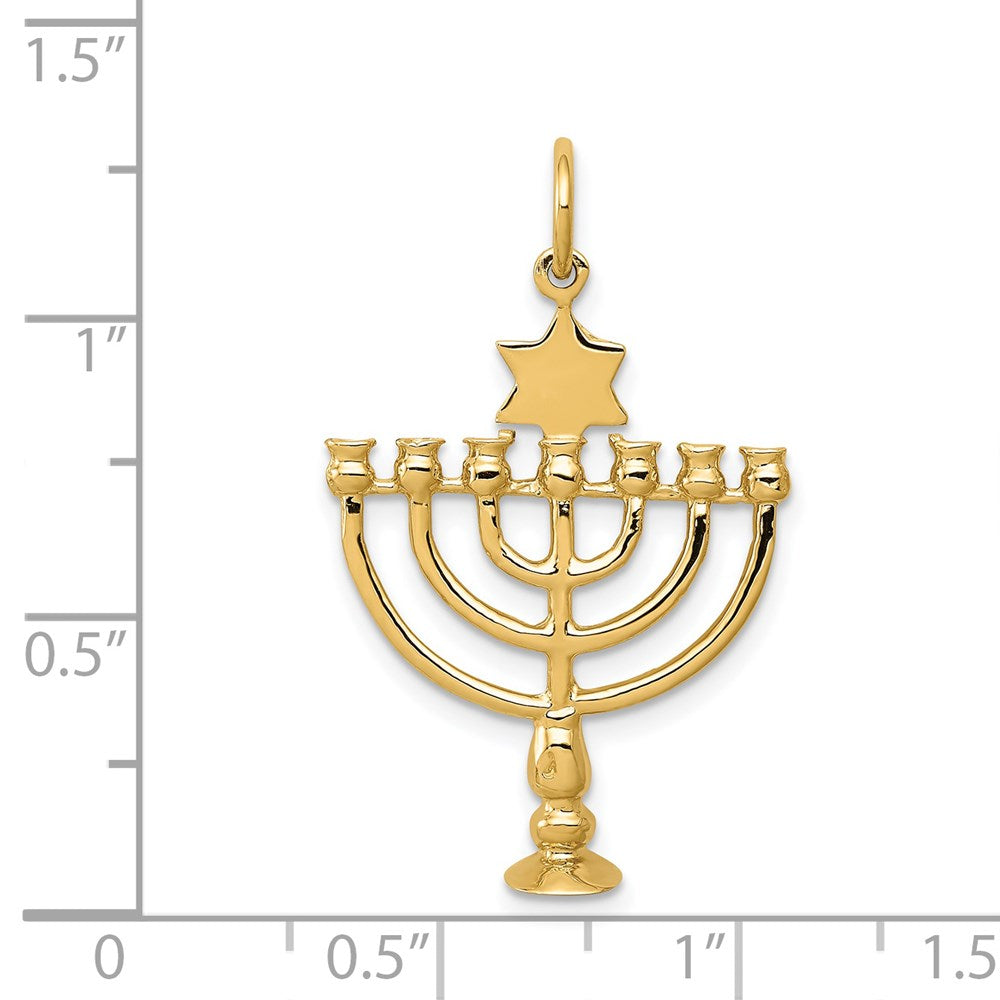 Charlie & Co Jewelry | 14k 3d Menorah Charm - Model A1053
