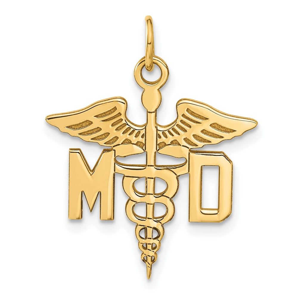 Charlie & Co Jewelry | 14k Large M.d. Caduceus Charm - Model A1195