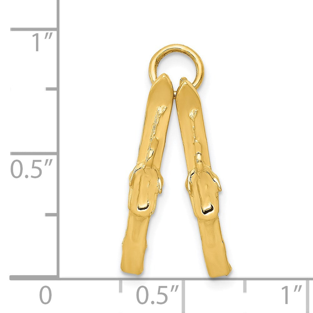 Charlie & Co Jewelry | 14k 3d Pair Of Skis Charm - Model A1224