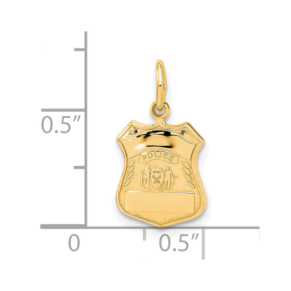 Charlie & Co Jewelry | 14k Police Badge Charm - Model A1251