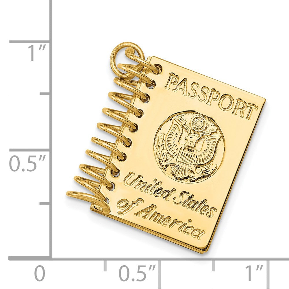Charlie & Co Jewelry | 14k 3d Passport Opens Charm - Model A1548