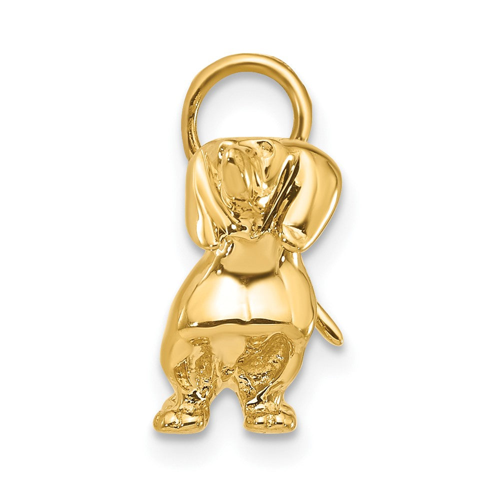 14K Gold 3D Dachshund Dog Necklace Pendant - Charlie & Co. Jewelry