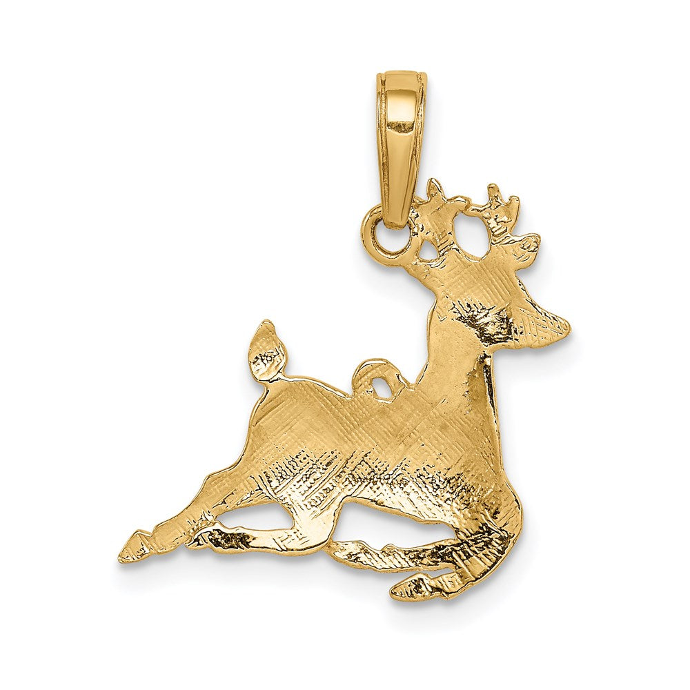Charlie & Co Jewelry | 14k Polished Reindeer Pendant - Model A1589