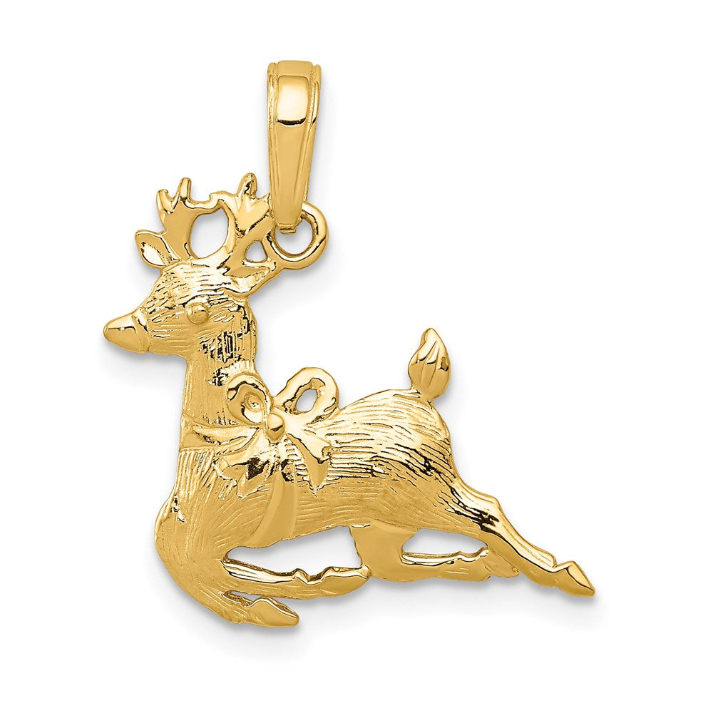 Charlie & Co Jewelry | 14k Polished Reindeer Pendant - Model A1589