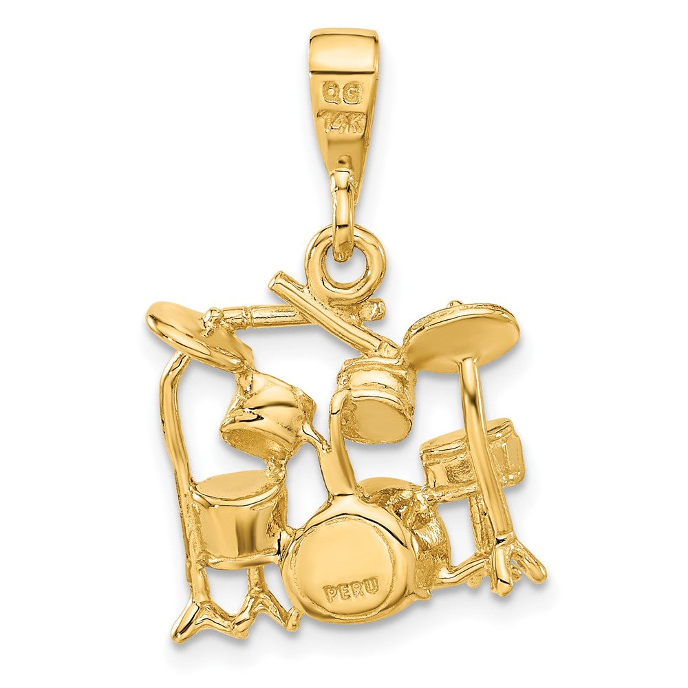 Charlie & Co Jewelry | 14k 3d Drum Set Charm - Model A2188