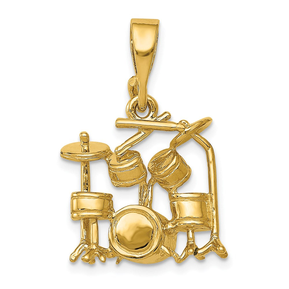 Charlie & Co Jewelry | 14k 3d Drum Set Charm - Model A2188