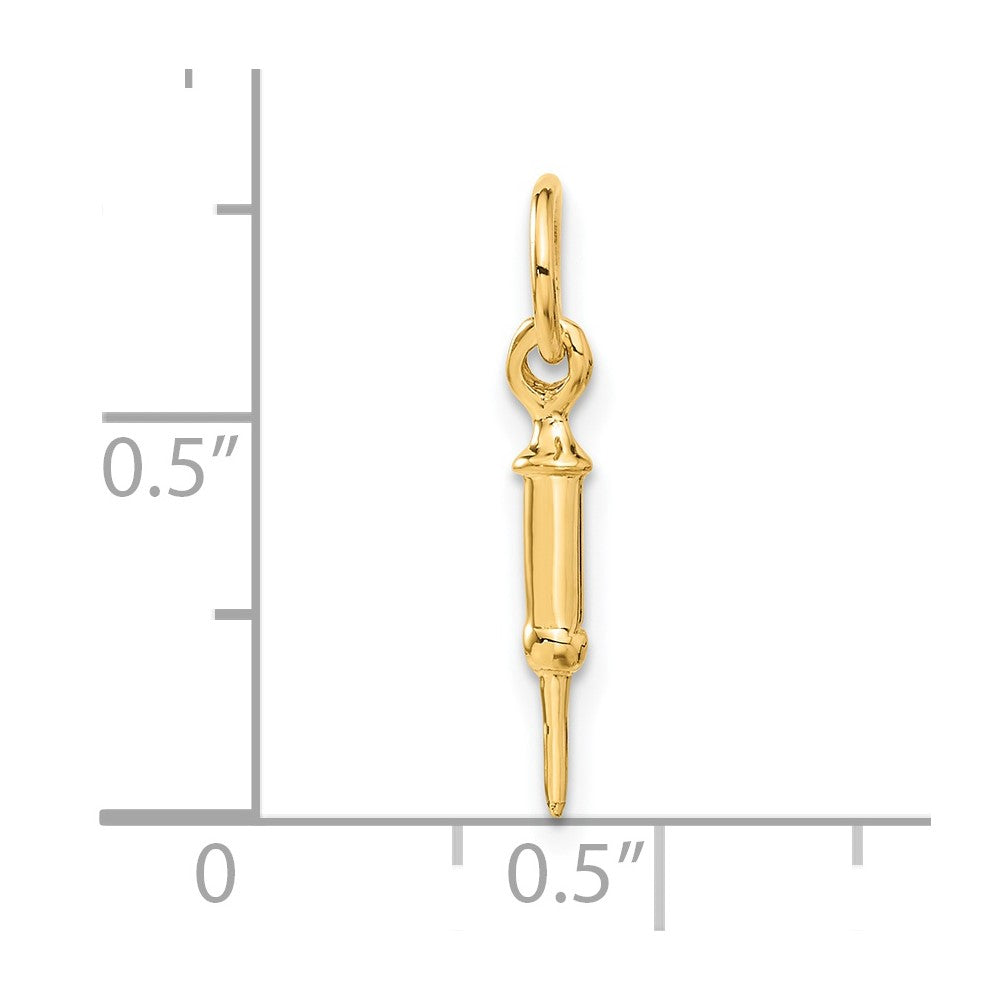Charlie & Co Jewelry | 14k Doctors Syringe Charm - Model A2938