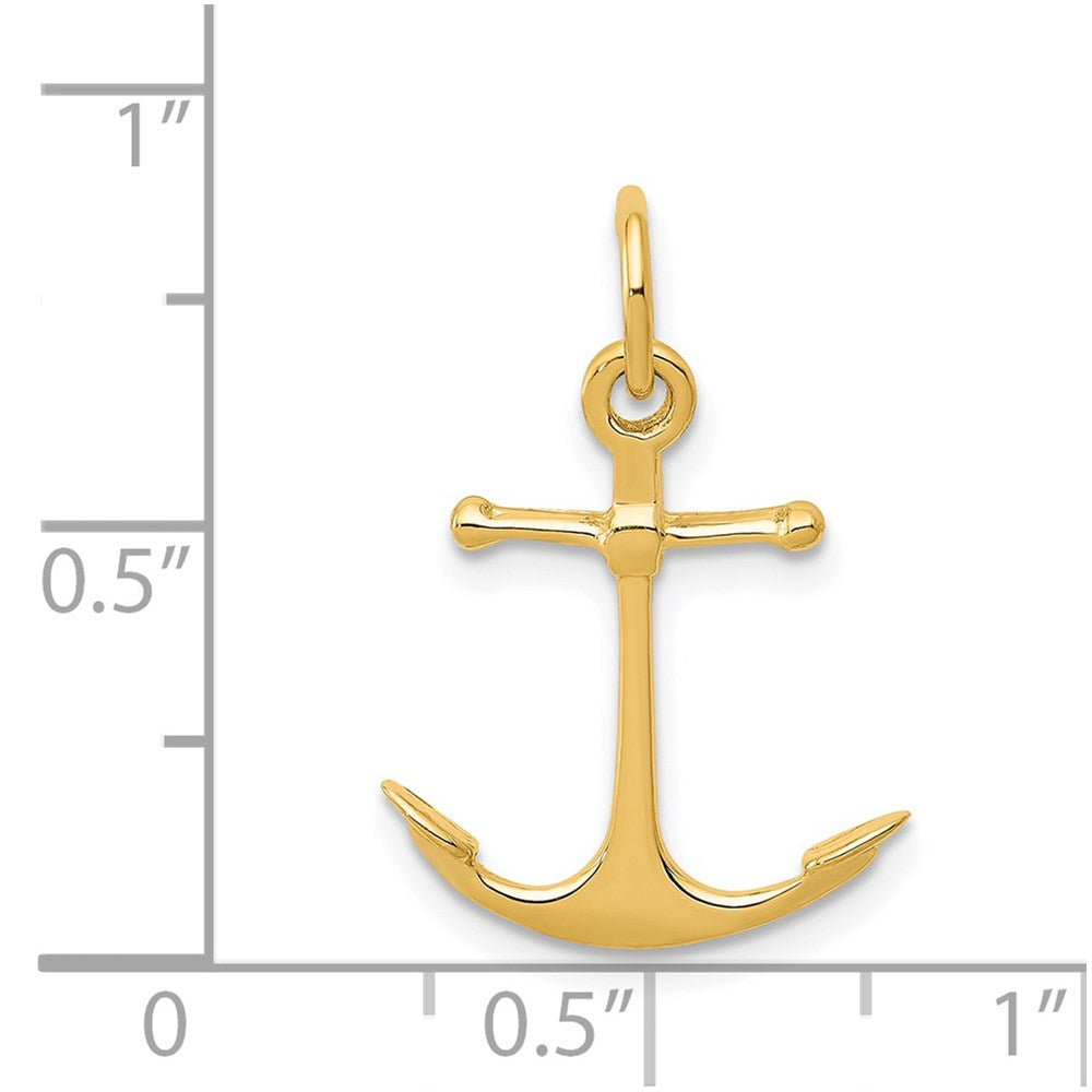 Charlie & Co Jewelry | 14k 3d Anchor Charm - Model A5059