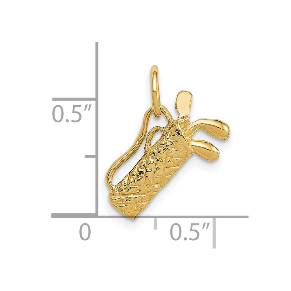 Charlie & Co Jewelry | 14k 3-d Golf Bag Charm - Model A7107