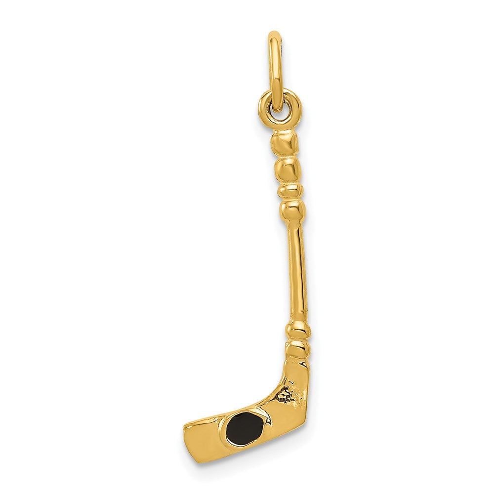 Charlie & Co Jewelry | 14k 3d Hockey Stick With Enamel Charm - Model A7614