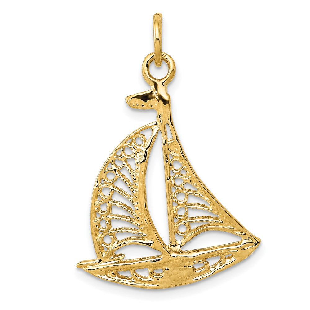 Charlie & Co Jewelry | 14k Sailboat Charm - Model A9086