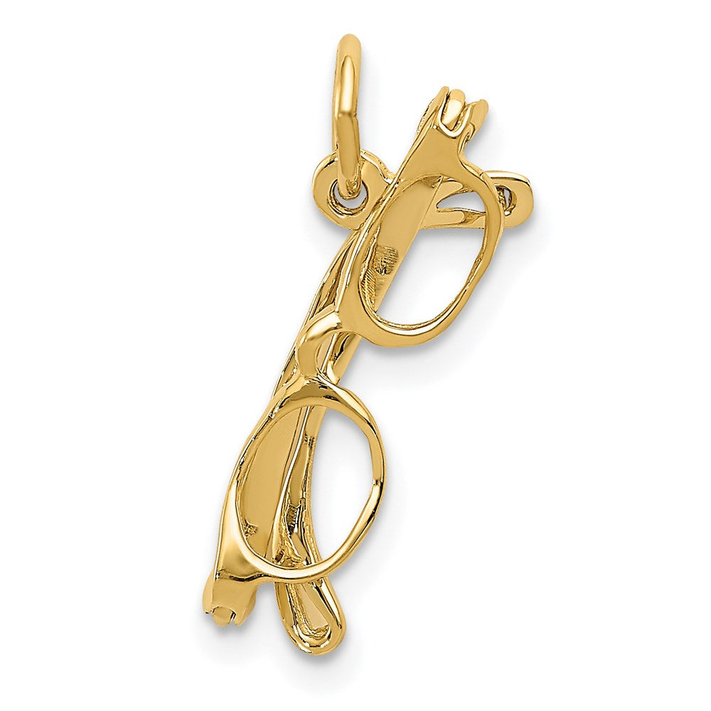 Charlie & Co Jewelry | 14k Moveable Glasses Charm - Model A9139
