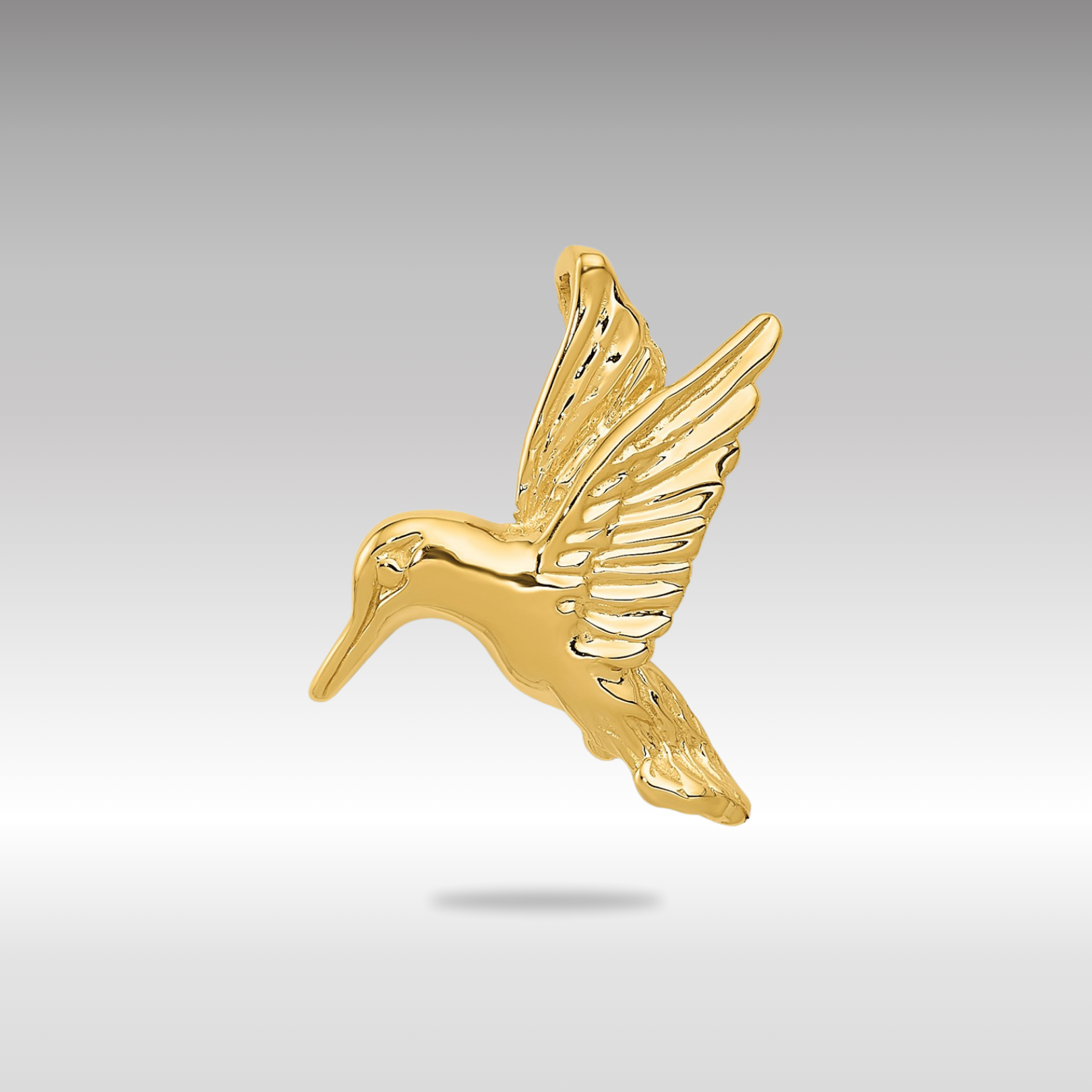 Gold Hummingbird Chain Slide Model-A9199 - Charlie & Co. Jewelry