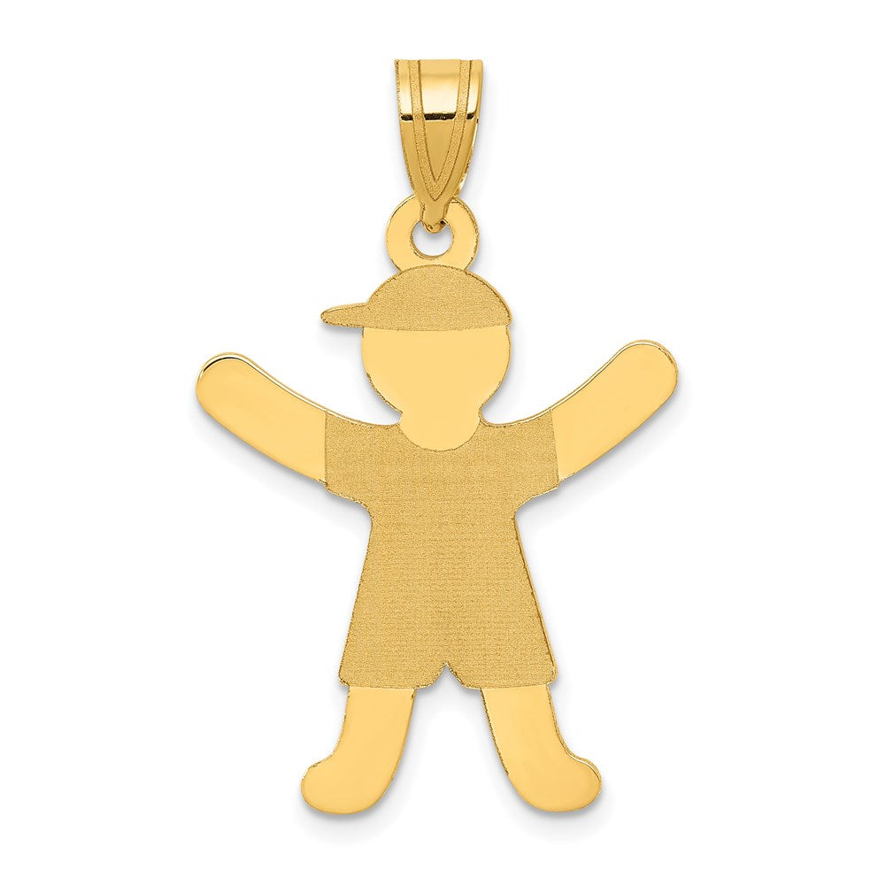 Charlie & Co Jewelry | 14k Laser Polished Boy With Hat Charm - Model A9264