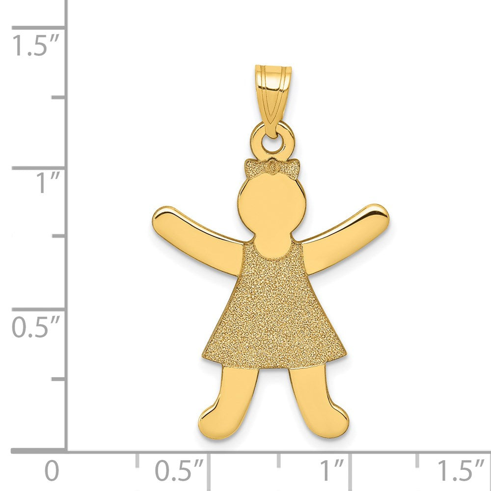 Charlie & Co Jewelry | 14k Laser Cut Girl Charm - Model A9265