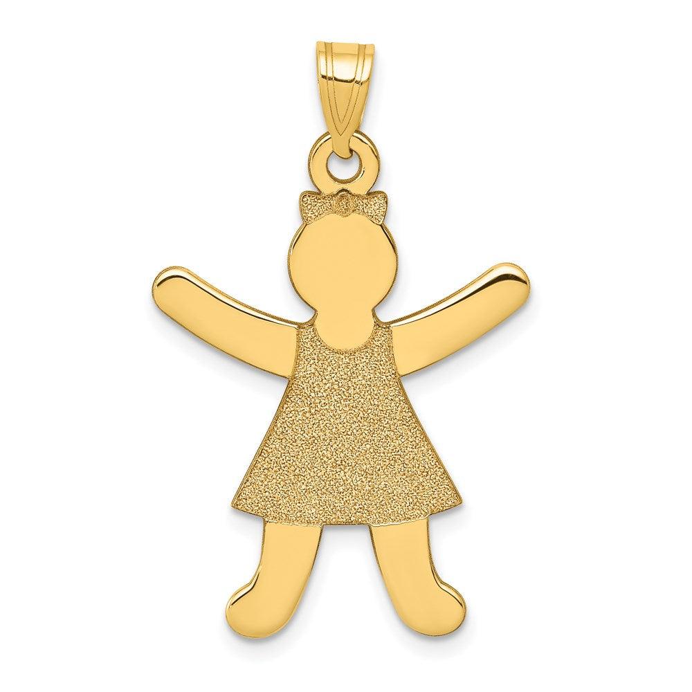 Charlie & Co Jewelry | 14k Laser Cut Girl Charm - Model A9265