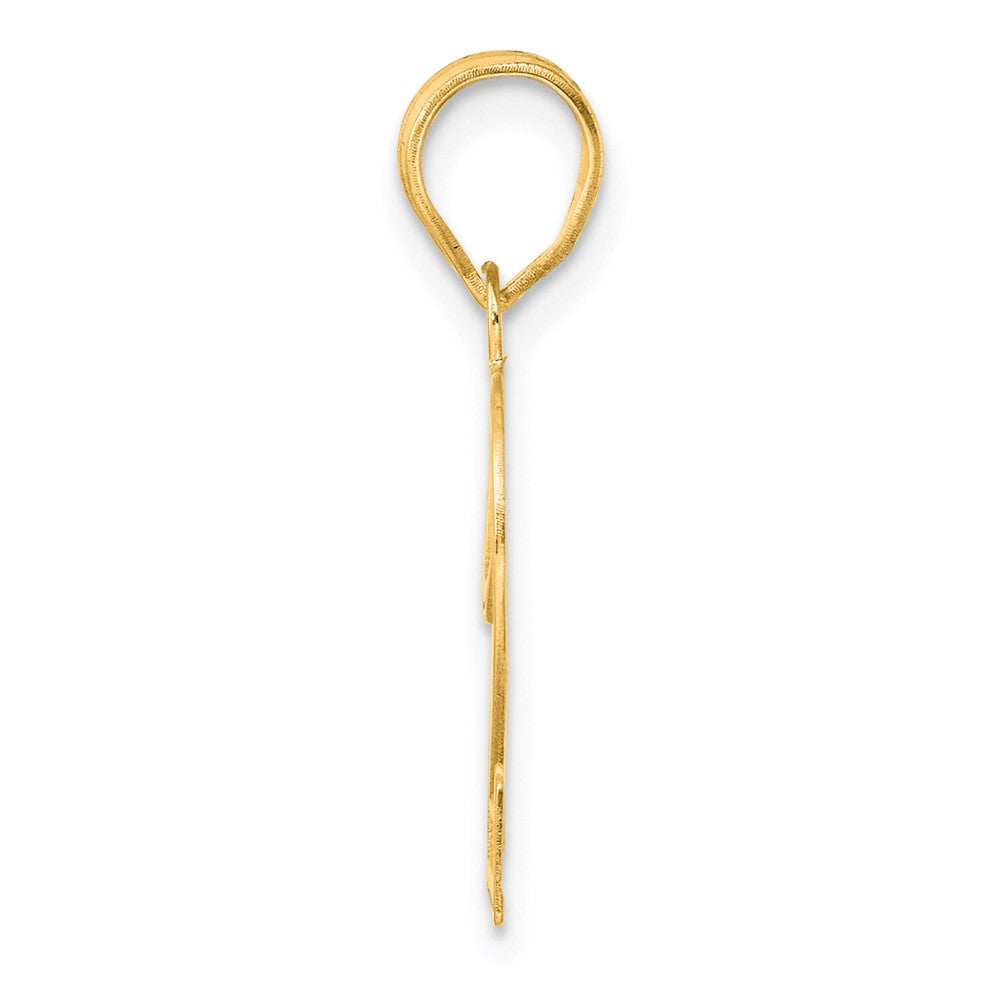 Charlie & Co Jewelry | 14k Polished Etched Number 22 Pendant - Model AEN22