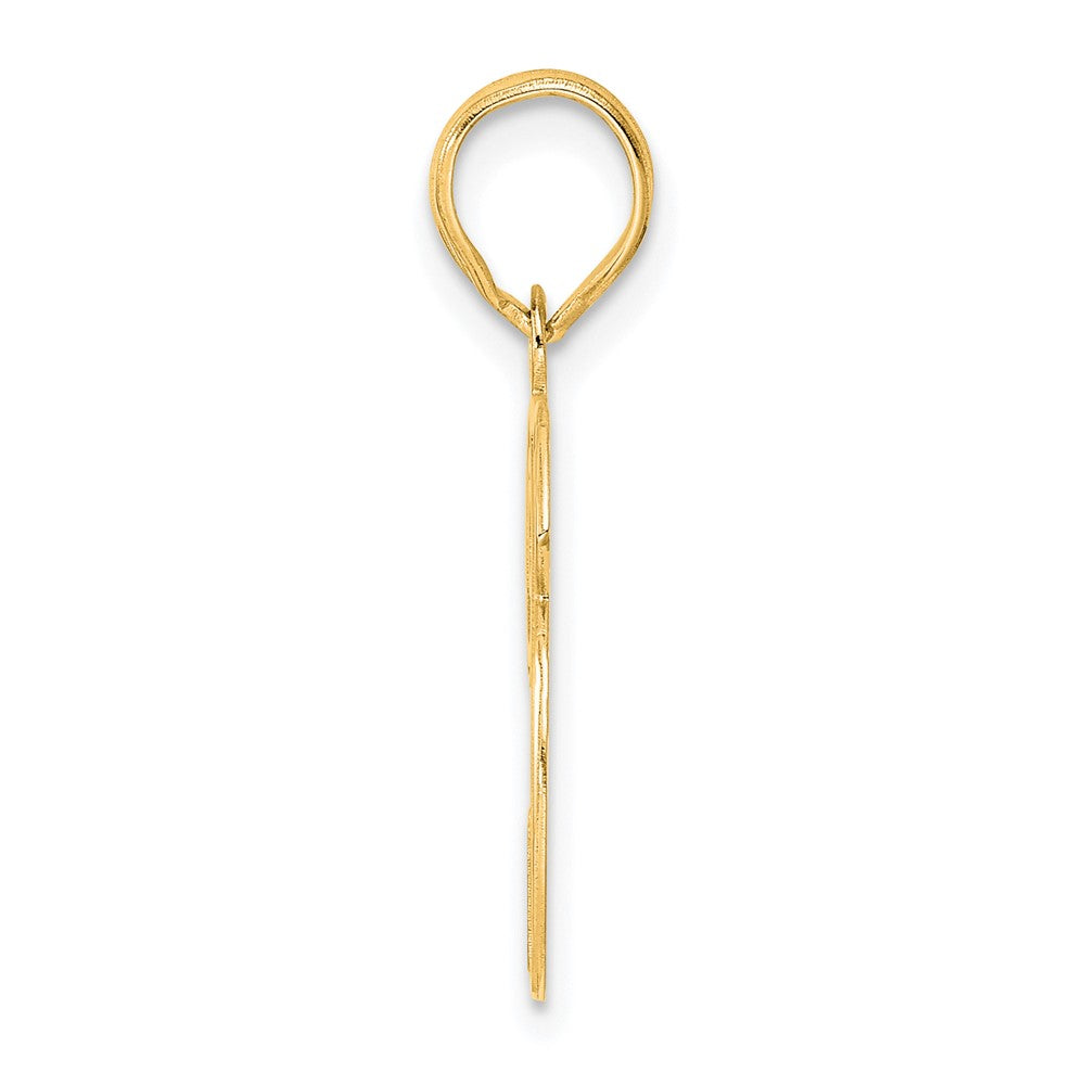 Charlie & Co Jewelry | 14k Polished Etched Number 26 Pendant - Model AEN26