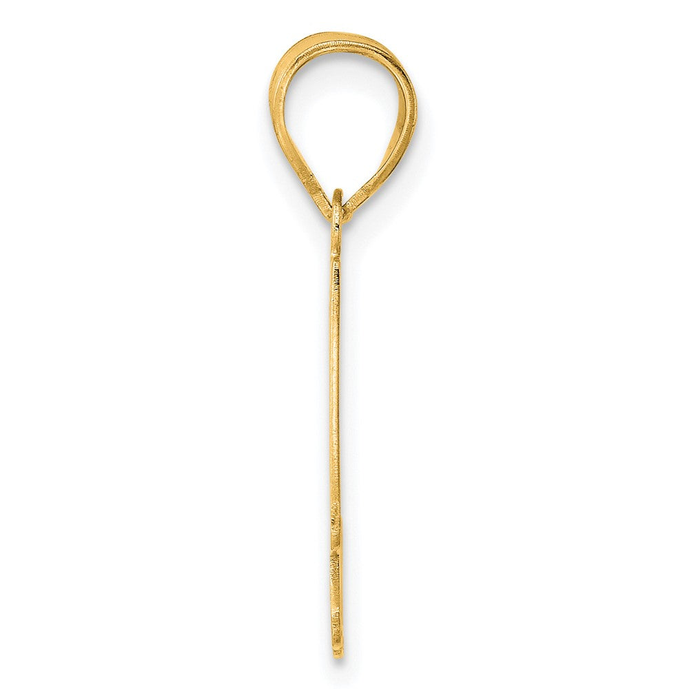 Charlie & Co Jewelry | 14k Polished Etched Number 44 Pendant - Model AEN44