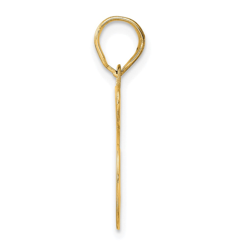 Charlie & Co Jewelry | 14k Polished Etched Number 45 Pendant - Model AEN45