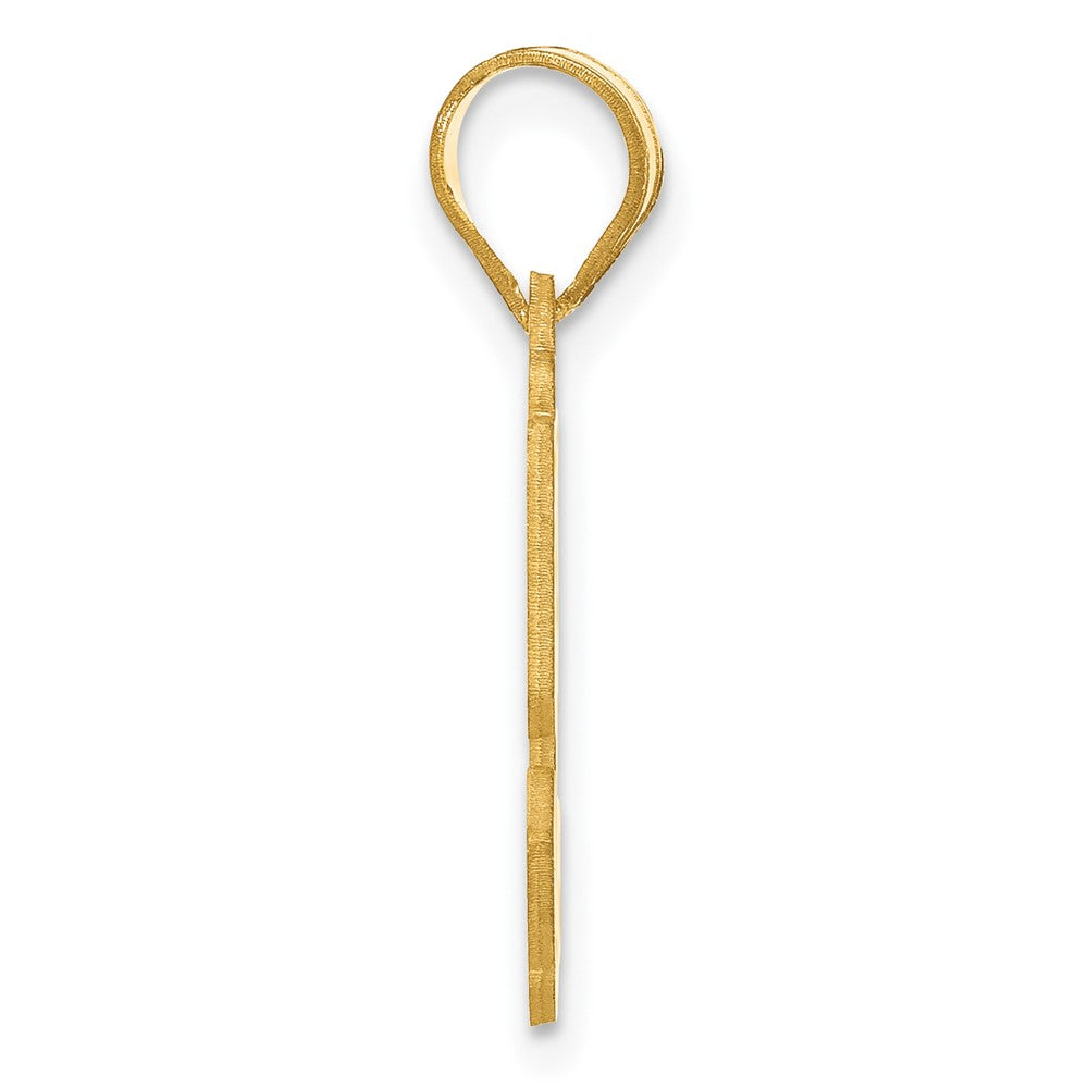 Charlie & Co Jewelry | 14k Polished Etched Number 52 Pendant - Model AEN52