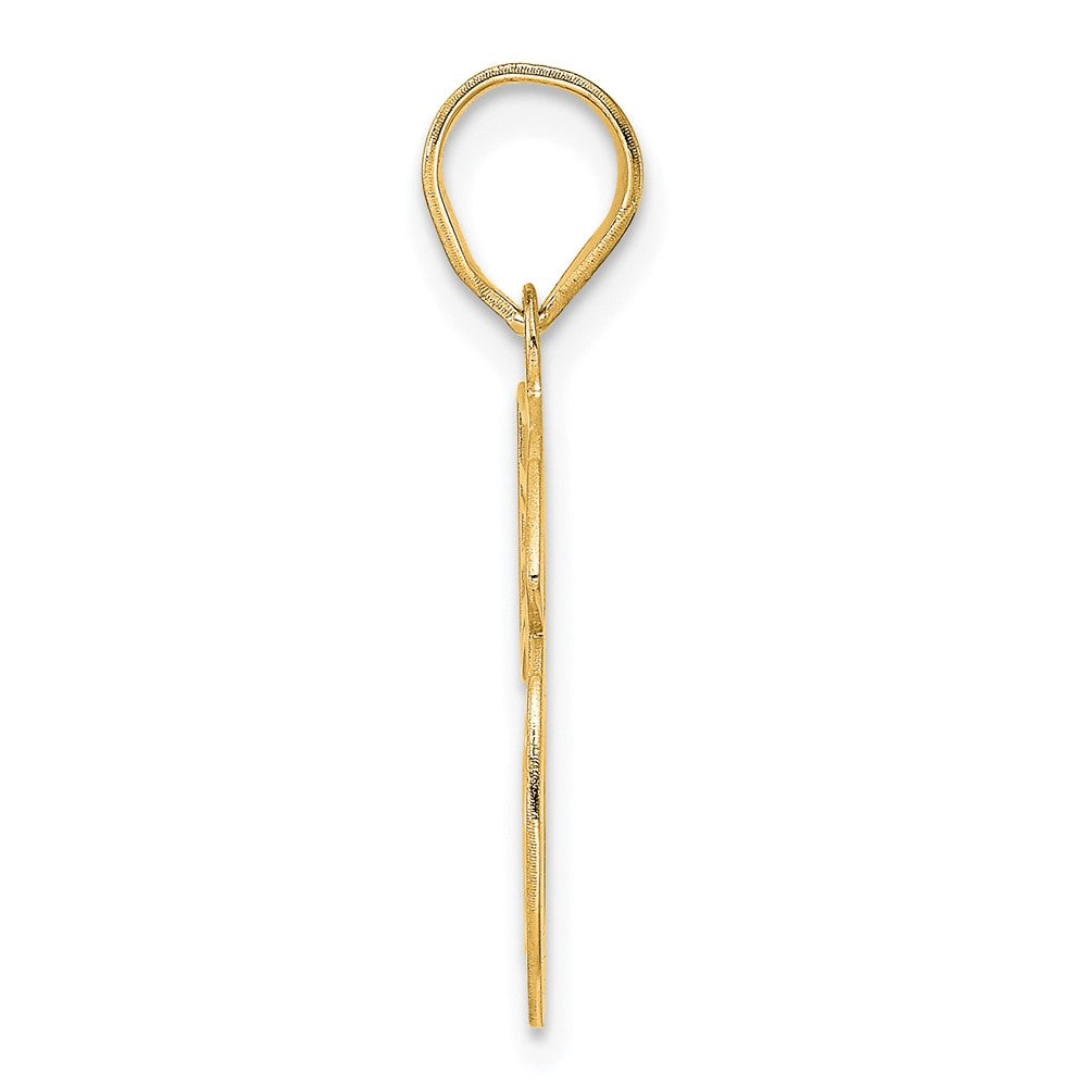 Charlie & Co Jewelry | 14k Polished Etched Number 56 Pendant - Model AEN56