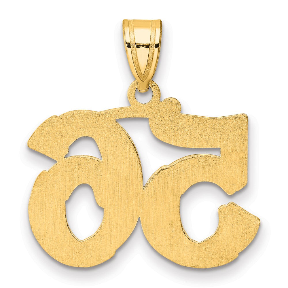 Charlie & Co Jewelry | 14k Polished Etched Number 56 Pendant - Model AEN56
