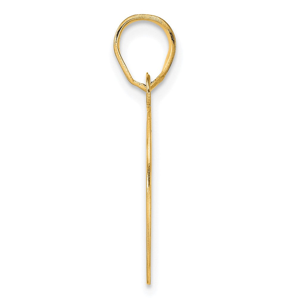 Charlie & Co Jewelry | 14k Polished Etched Number 80 Pendant - Model AEN80