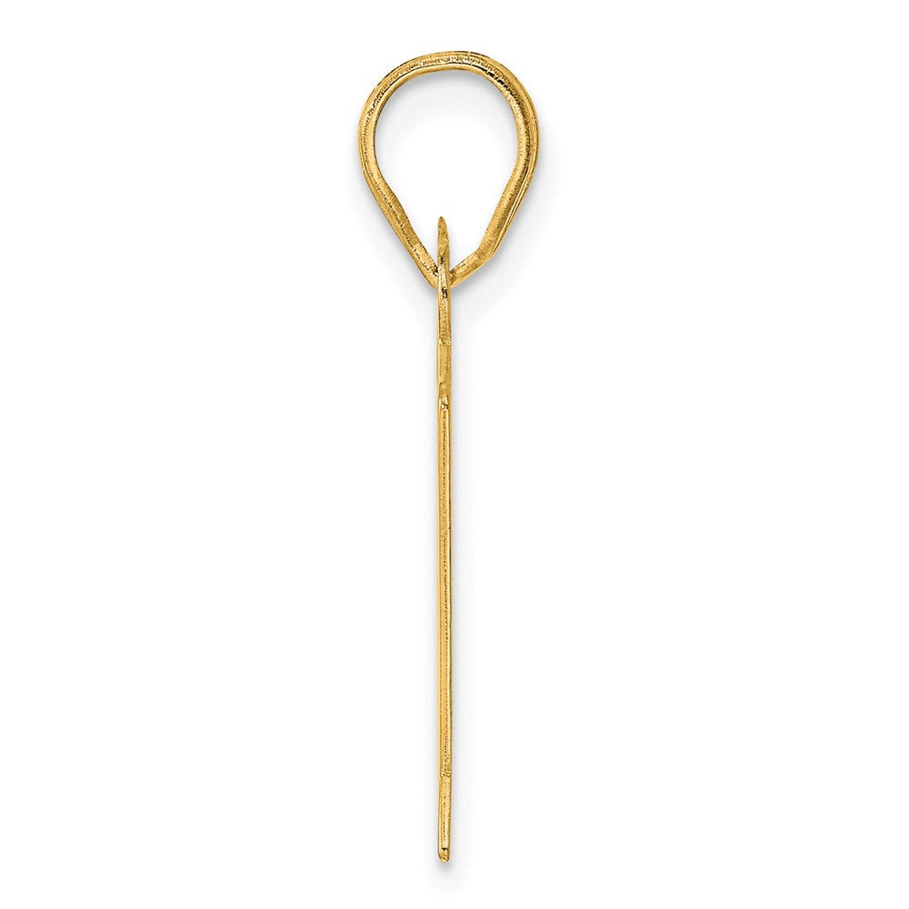 Charlie & Co Jewelry | 14k Polished Etched Number 81 Pendant - Model AEN81