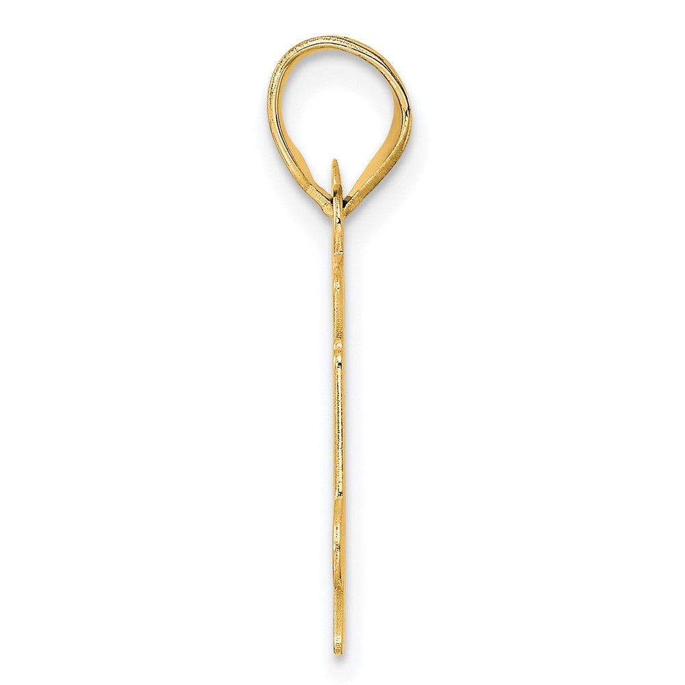 Charlie & Co Jewelry | 14k Polished Etched Number 84 Pendant - Model AEN84