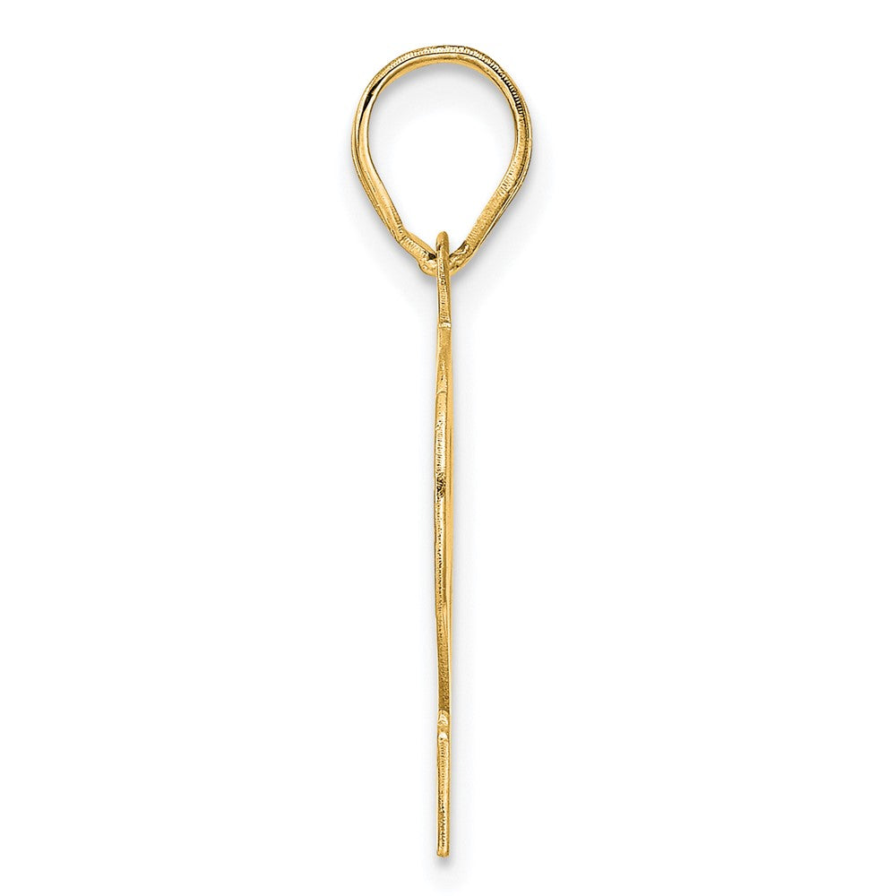 Charlie & Co Jewelry | 14k Polished Etched Number 92 Pendant - Model AEN92